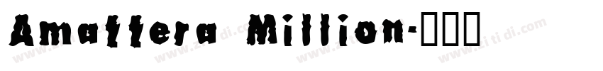Amattera Million字体转换